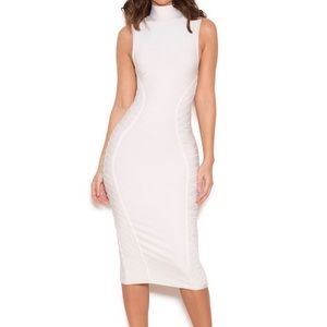 House of CB white Bodycon midi dress
